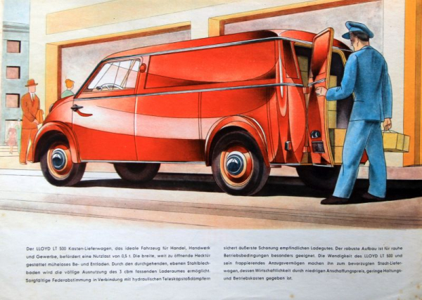 Lloyd LT 500 Modelprogram 1954 Carbrochure (10007)